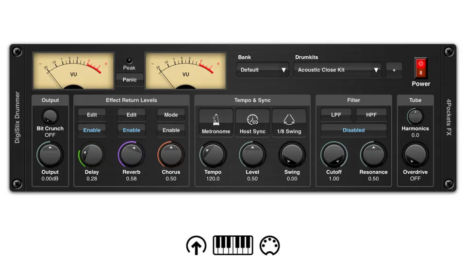 DigiStix Drummer AUv3 Plugin iPhone Ekran Görüntüsü 1