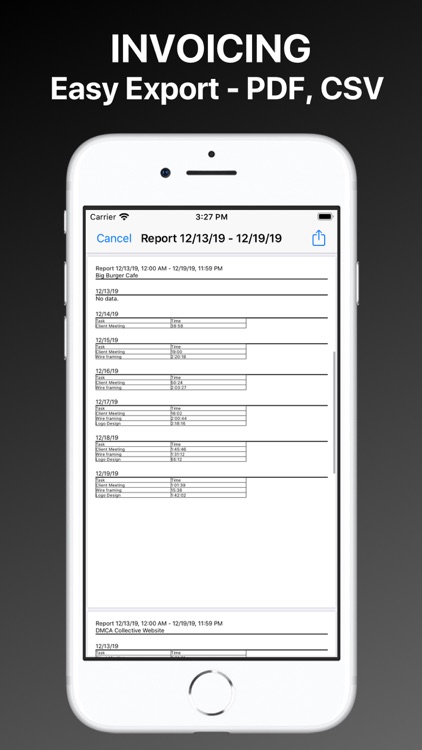 My Timesheets - Logs & Reports screenshot-3