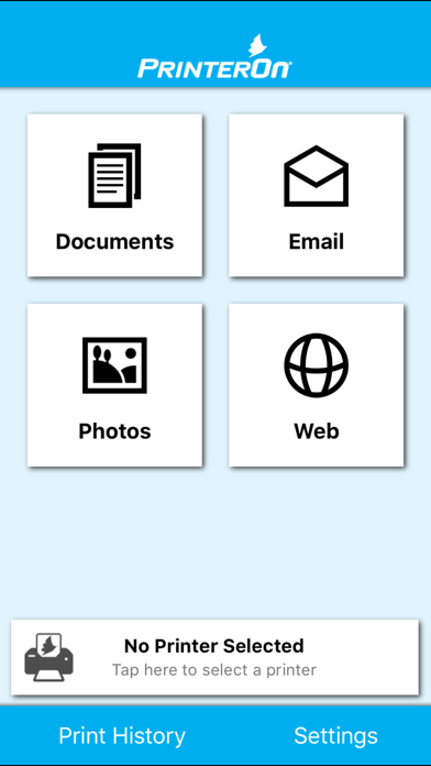 PrinterOn Screenshot