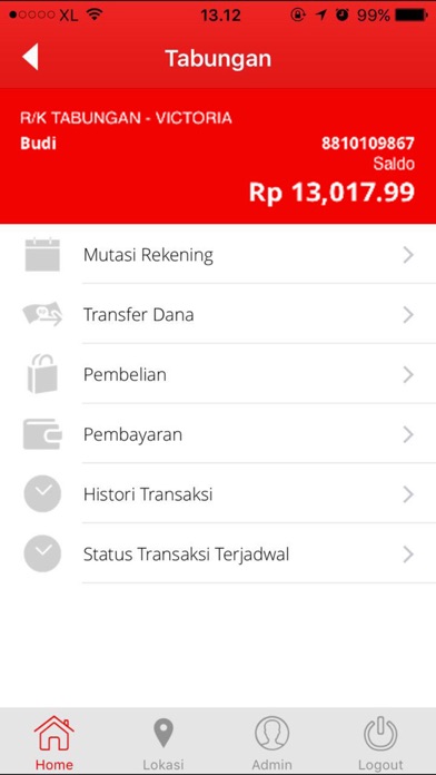 Victoria Mobile Banking Screenshot