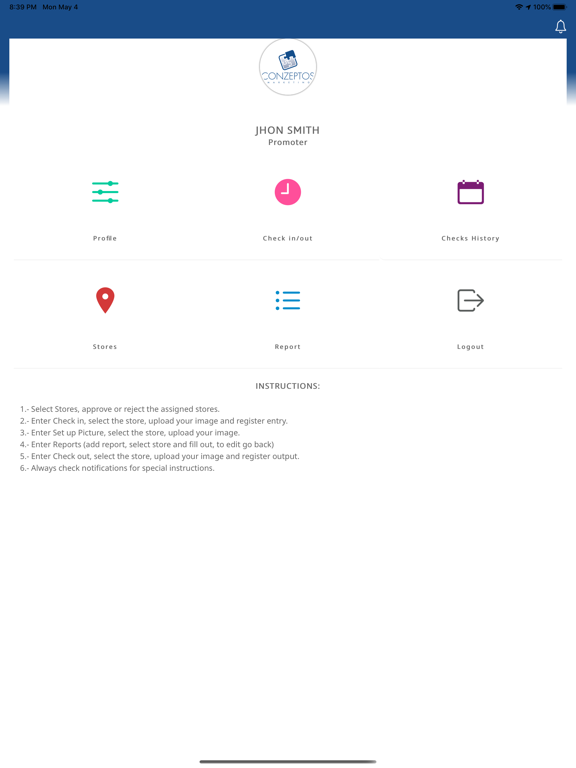 Conzeptos App iPad screenshot