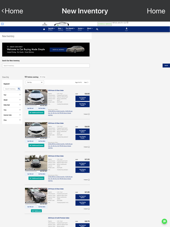 Screenshot #6 pour Acura Columbus Dealer