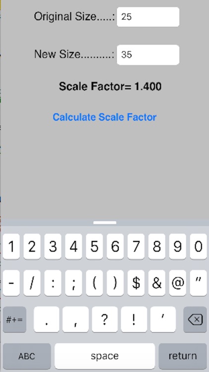 Scale Factor