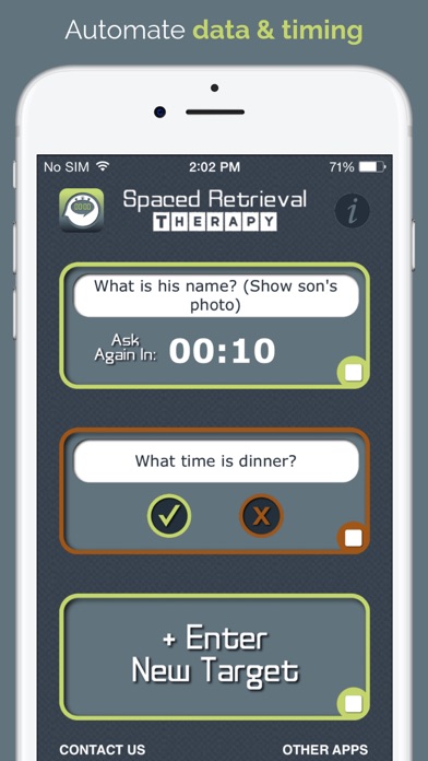 Spaced Retrieval Therapy Screenshot