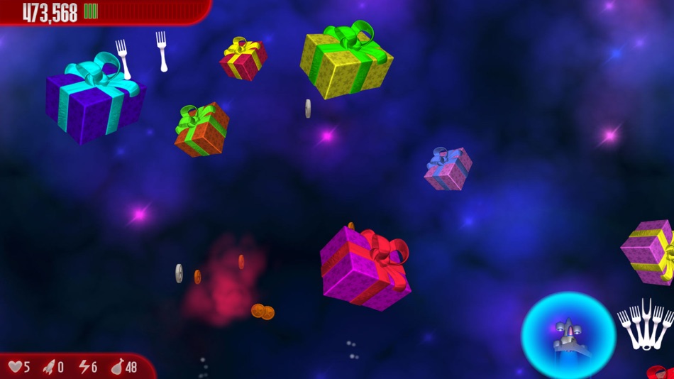 #1. Chicken Invaders 3 Xmas (iOS) 由: InterAction studios