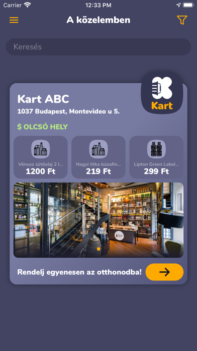 Screenshot #1 pour Kart Bevásárlás