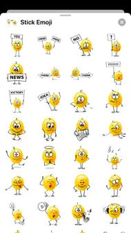 Stick Emoji Smiley Stickers iphone bilder 0