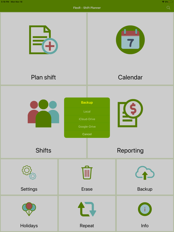 Screenshot #5 pour FlexR (Shift planner)