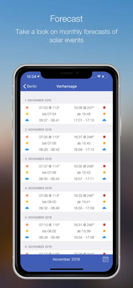 Blue Hour (Solar Calculator)