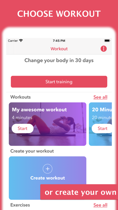 Workout for women at home screenshot 2