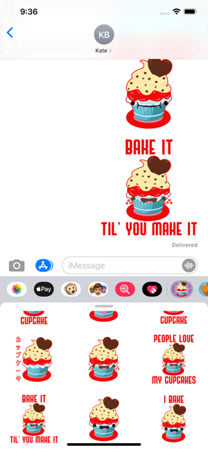 Cupcake Bakery Kawaii Stickers(圖3)-速報App