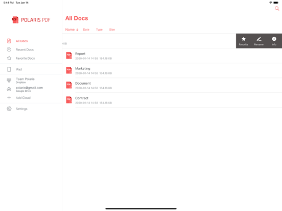 Polaris PDF Viewer iPad screenshot 5 - Productivity app