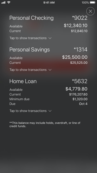 Power Financial Credit Union Screenshot