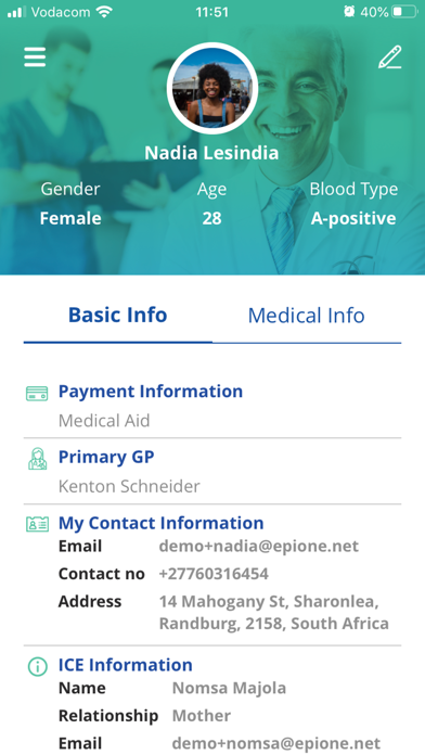 epione.net Patients Screenshot