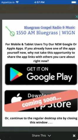 Game screenshot 1550 AM Bluegrass | WIGN apk