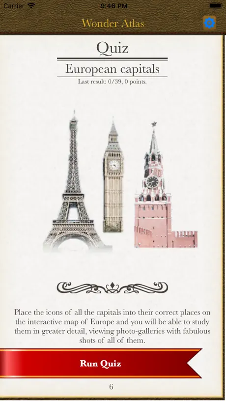 Europe. The Wonder Atlas Quiz.