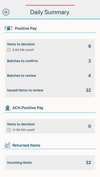 Screenshot #2 pour CBT Positive Pay
