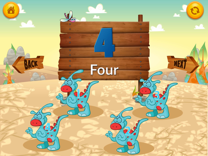 Dino Numbers Counting Games