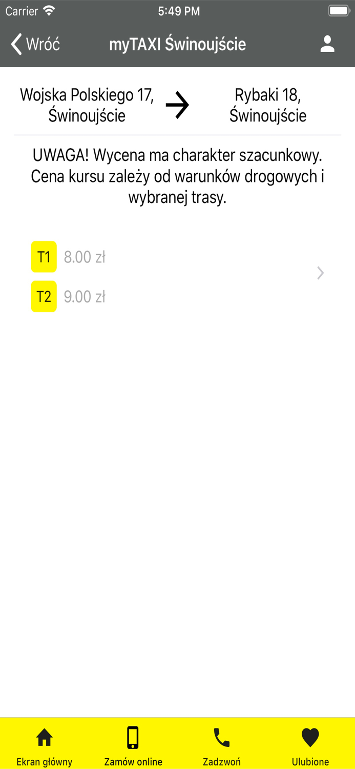 myTAXI Świnoujście