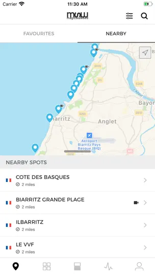 Capture d'écran de MSW Surf Forecast sur iPhone 1