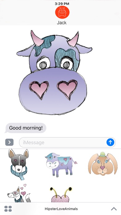 Screenshot #2 pour Hipster Love Animals