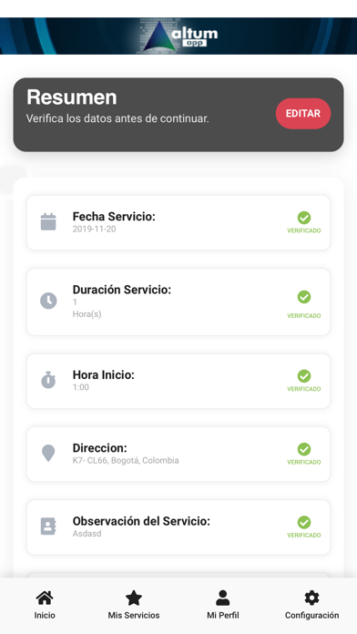 App screenshot