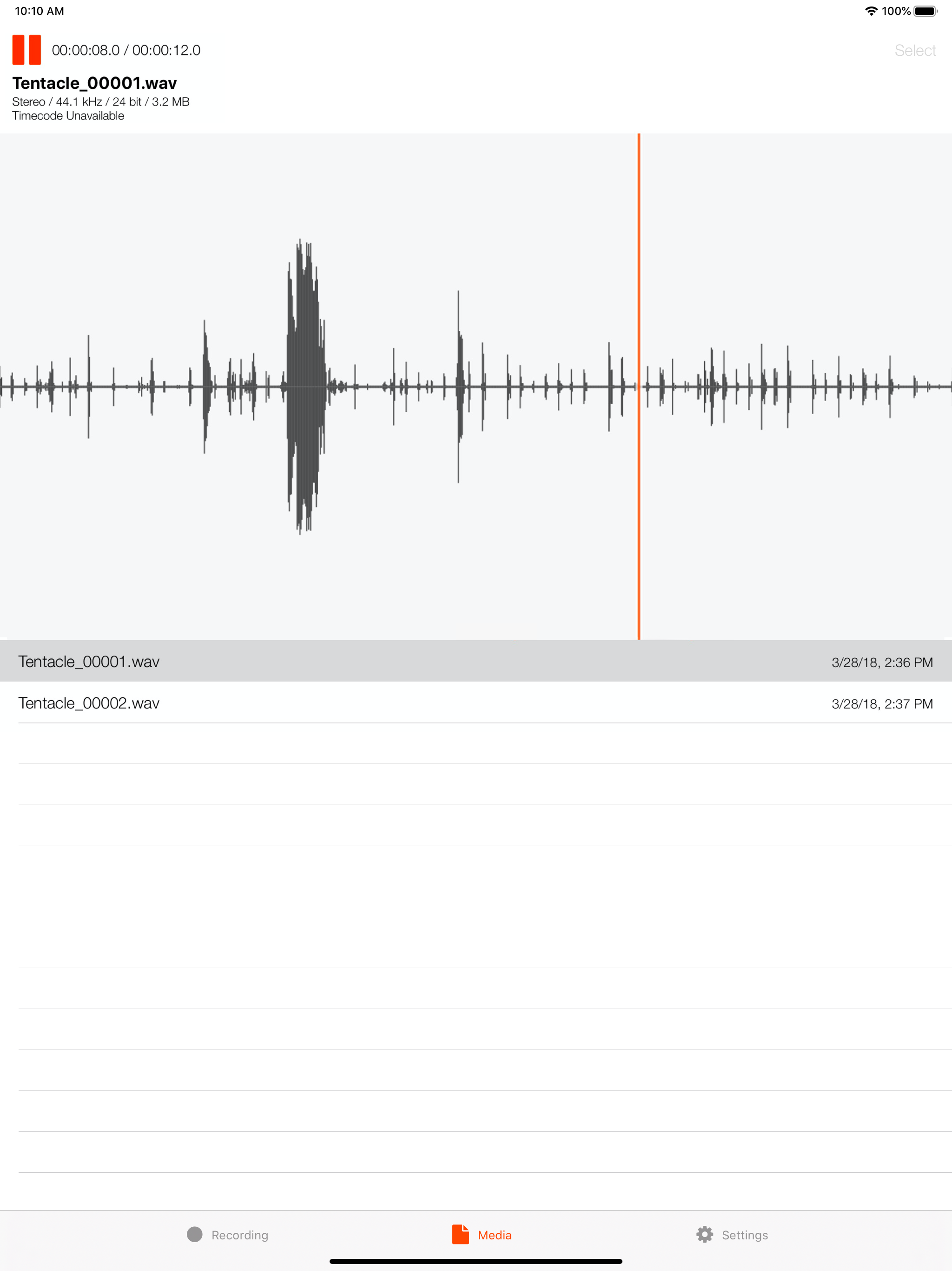 Timecode Audio Recorder