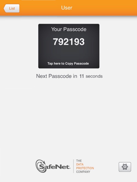 Screenshot #4 pour SafeNet MobilePASS
