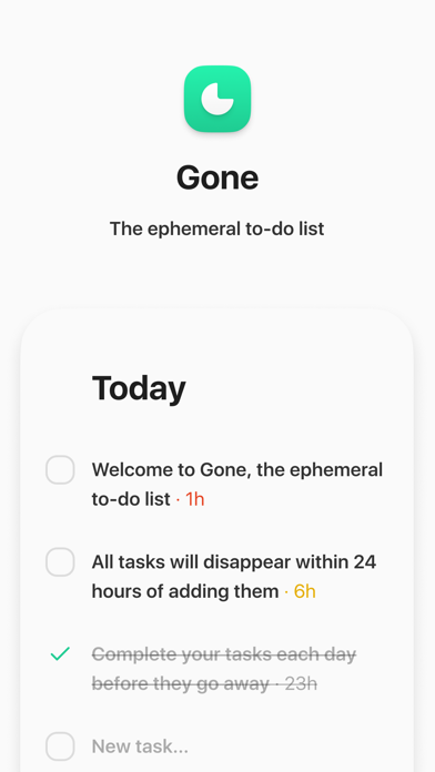 Screenshot #1 pour Gone App