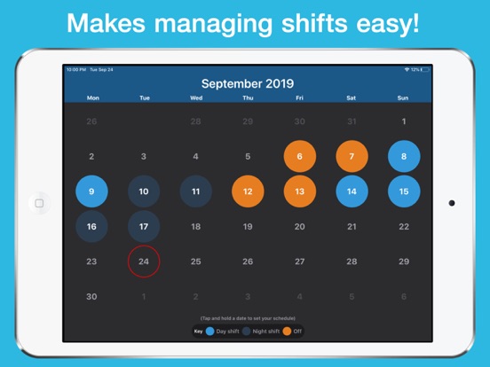 Screenshot #4 pour Shift Calendar & Work Schedule
