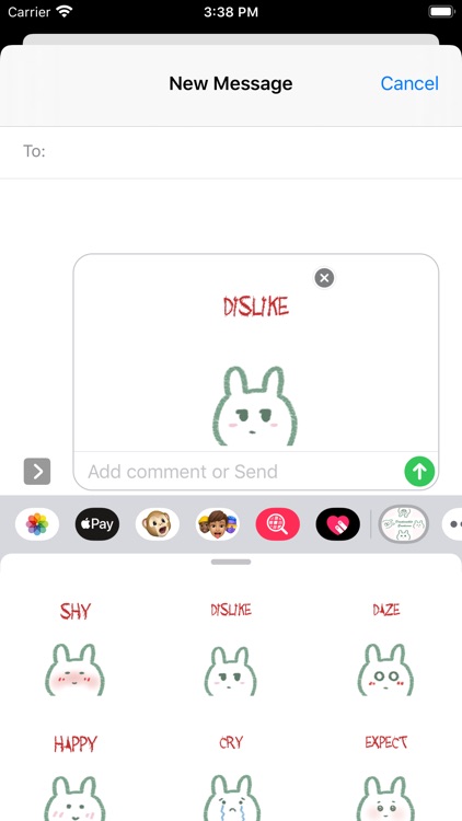 DoodleRabbit Emoticons screenshot-3