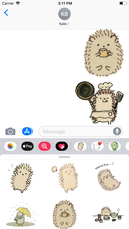 Cute Hedgehog Sticker Pack