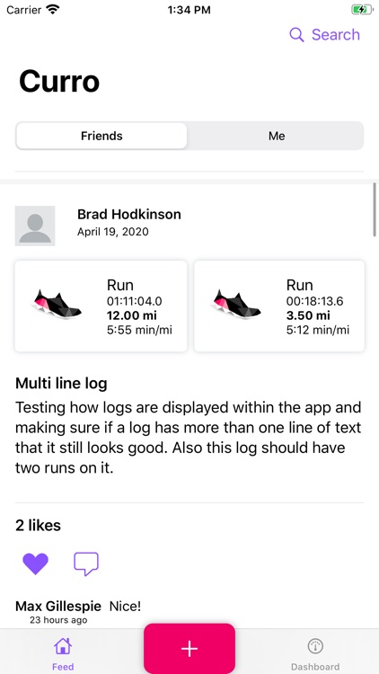 Curro Activity Logger