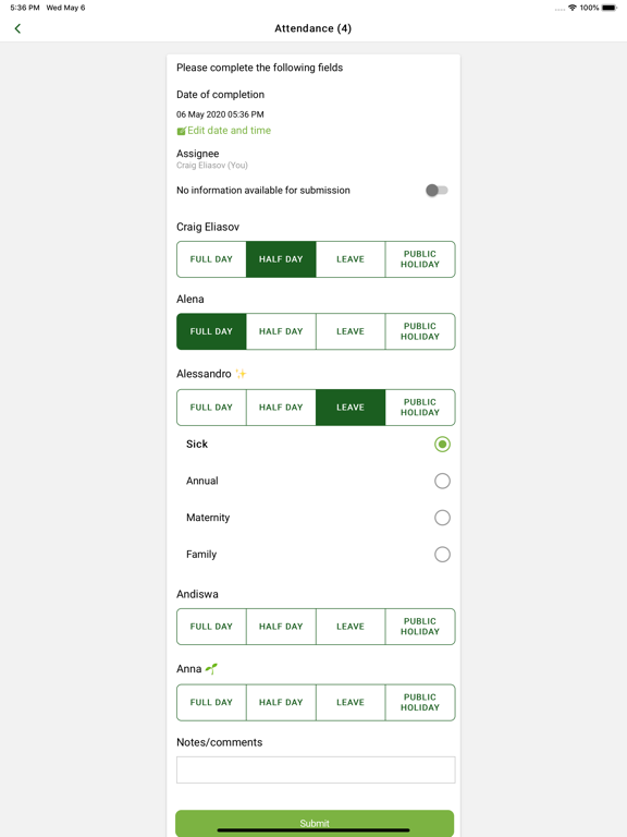 Tillo.app iPad screenshot 3 - Productivity app