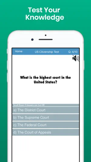 Citizenship Test with Audio screenshot 4