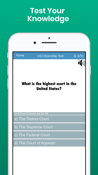 Citizenship Test with Audio Screenshot