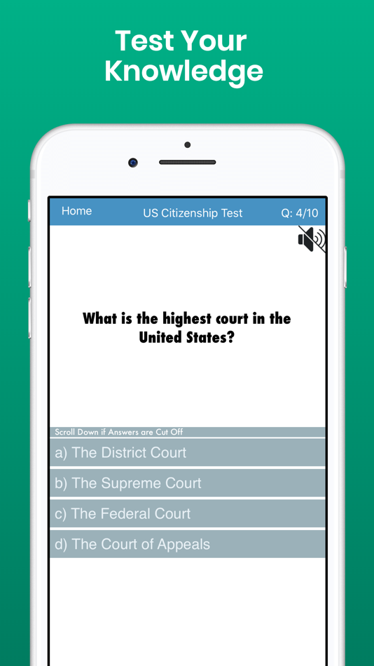 #4. Citizenship Test with Audio (iOS) 由: Deedal Studios Inc