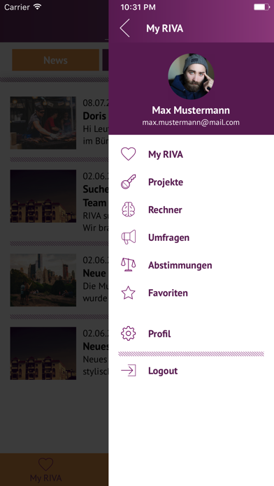 RIVA Smart, stylisch, leistbar Screenshot