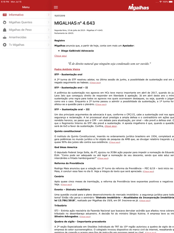 Screenshot #5 pour Migalhas