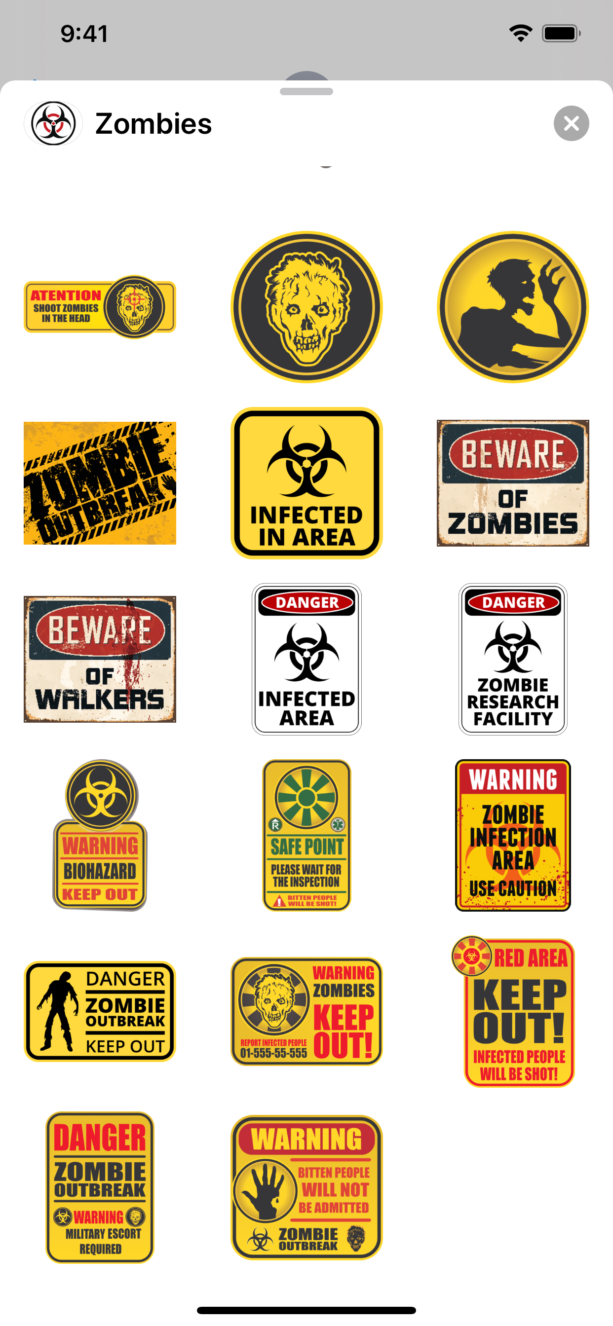 Zombie Sticker Pack screenshot 3