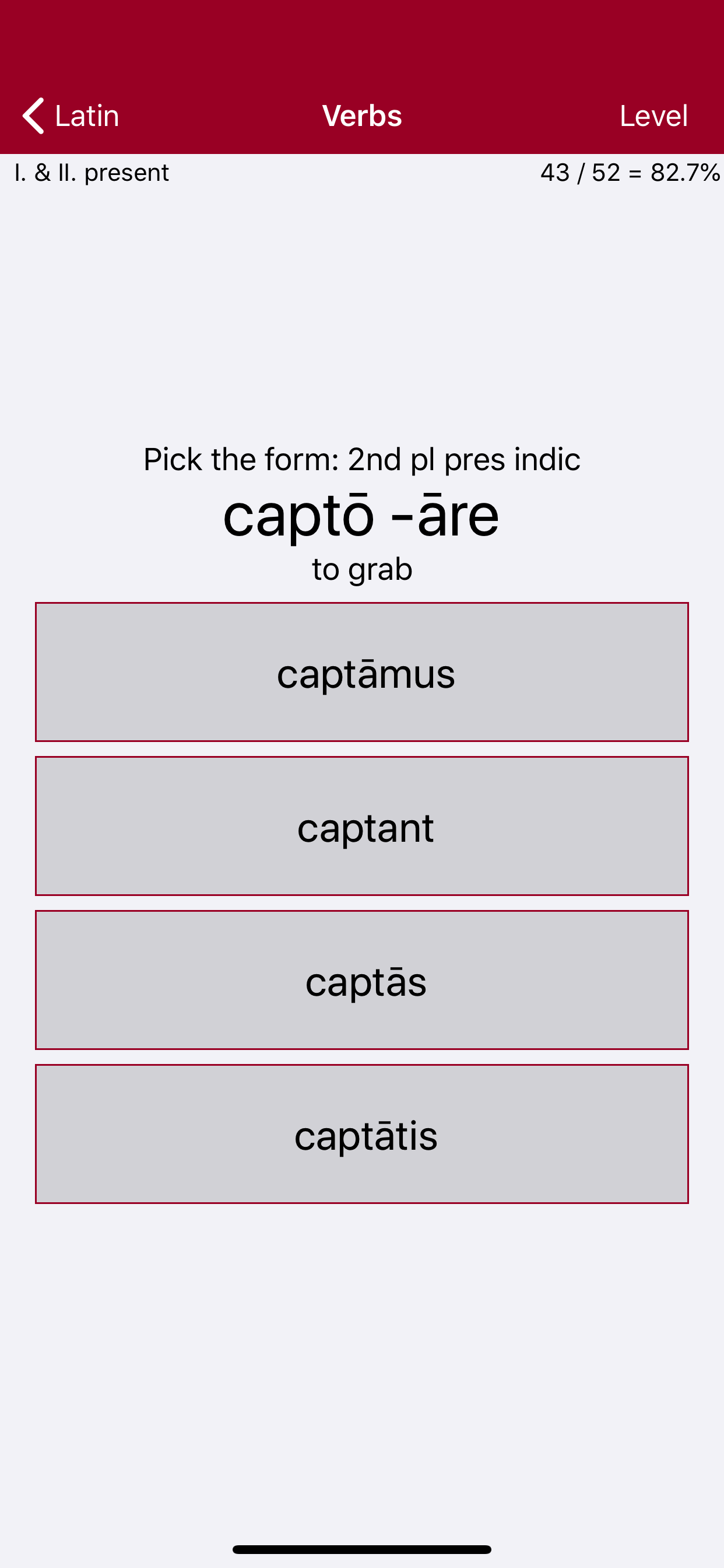 Liberation Philology Latin