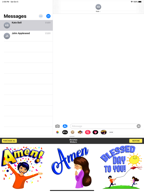 Screenshot #6 pour Christian Stickers - Blessed