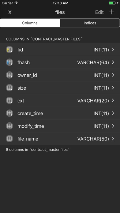 Iodine MySQL Lite screenshot 3