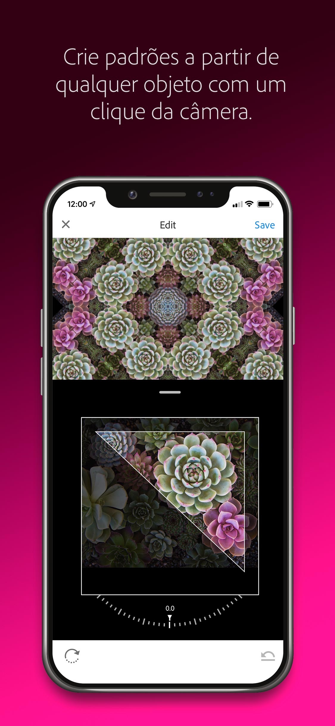 Screenshot do app Adobe Capture