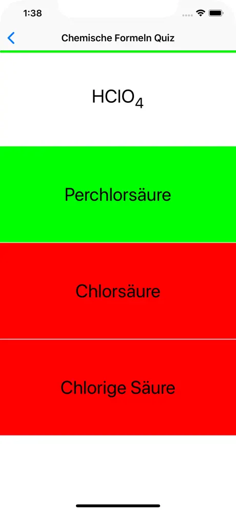 Chemische Formeln Quiz