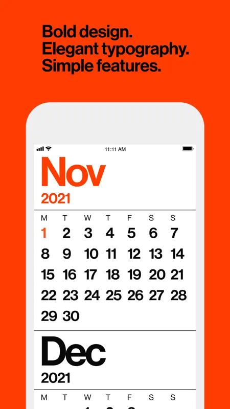 Minimal Calendar: Minimal Cal screenshot 1 of 4