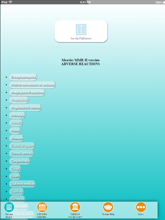 Screenshot #6 pour Vaccine Adverse Reactions