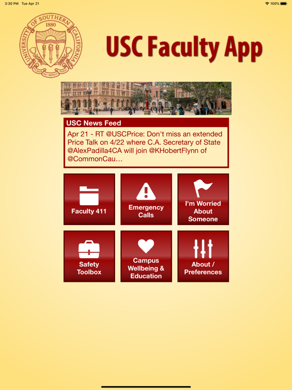 Screenshot #4 pour USC Faculty App