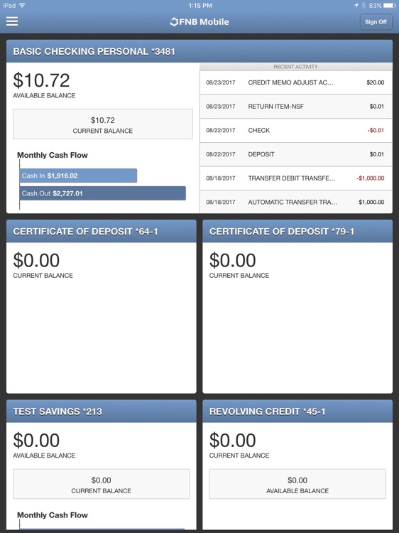 FNBOTN Mobile for iPad