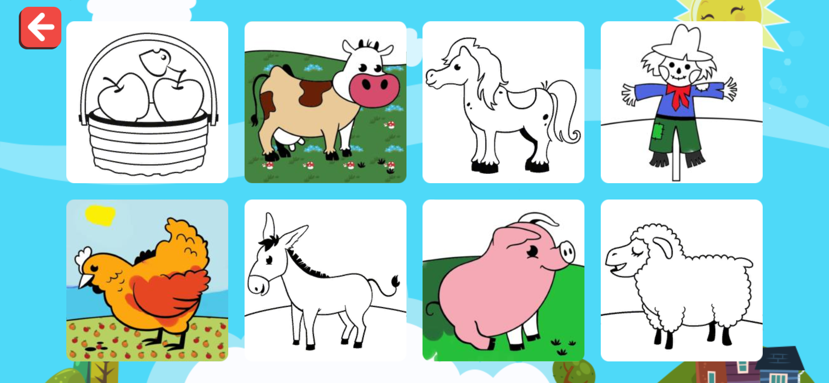 Finger Paint Colorbook Game
